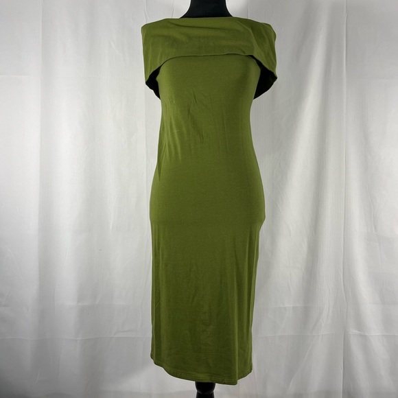 Off the shoulder Bodycon dress, green, Olive green, Large - Picture 10 of 10